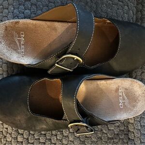 Dansko Black Mary Jane Clogs